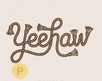 YEEHAW Western Design Vintage png * Rodeo Digital Art Pobierz do druku Koszulka Western na żądanie #630