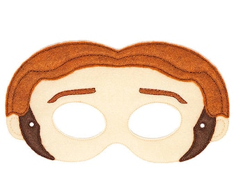 Charming Man Mask Embroidery Design - Boys Mask - Boys Costume - Mask Embroidery Design - ITH Mask - In The Hoop Mask Design - DIY Embroider