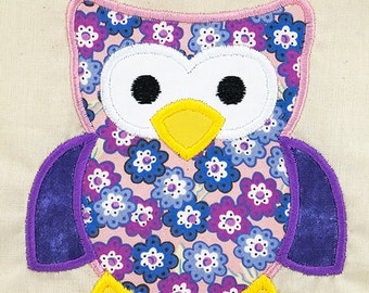 Owl Applique Embroidery Design, owl applique, woodlands owl, machine embroidery, applique, woodland applique, owl embroidery design, owls