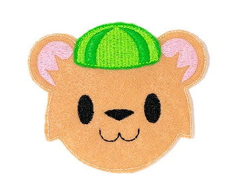 Baby Bear Feltie Embroidery Design, bear feltie, machine embroidery, ITH, in the hoop, 4x4, bear embroidery, three bears embroidery, cute