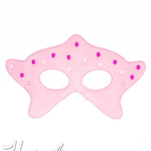 Starfish Mask Embroidery Design, fish mask, machine embroidery, ITH mask, in the hoop mask, embroidery mask, 5x7, 6x10, starfish costume