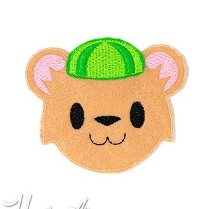 Baby Bear Feltie Embroidery Design, bear feltie, machine embroidery, ITH, in the hoop, 4x4, bear embroidery, three bears embroidery, cute