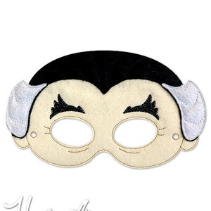 Sarcastic Vampire Mask Embroidery Design, vamp mask, machine embroidery, ITH mask, in the hoop mask, embroider mask, 5x7, 6x10, monster mask