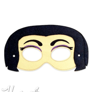 Mother Witch Mask Embroidery Design, woman mask, machine embroidery, ITH mask, in the hoop mask, embroider mask, 5x7, 6x10, gothic mask, ith