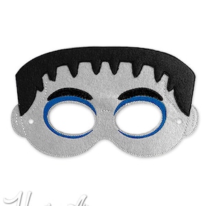 Monster Butler Mask Embroidery Design, monster mask, machine embroidery, ITH mask, in the hoop mask, embroider mask, 5x7, 6x10, gothic mask