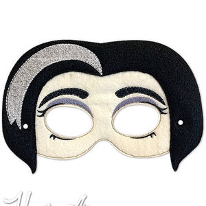 Vampire Mother Mask Embroidery Design, vamp mask, machine embroidery, ITH mask, in the hoop mask, embroidery mask, 5x7, 6x10, monster mask