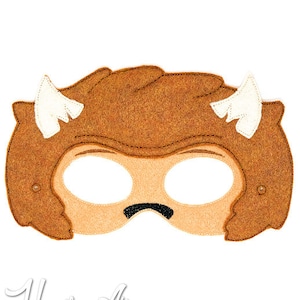 Beast Mask Embroidery Design, best mask, machine embroidery, ITH mask, in the hoop mask, embroidered mask, 5x7, 6x10, beauty and the beast