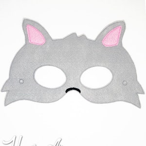 Gray Wolf Mask Embroidery Design Little Red Mask Machine - Etsy