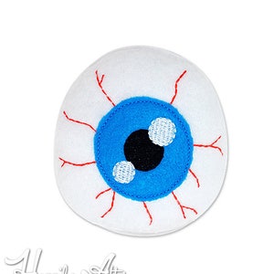 Eyeball Stuffie Embroidery Design, eye, halloween machine embroidery, ITH plushie, in the hoop, ith, stuffed, eyeball softie, eyes, creepy