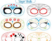 Day of the Dead Masks, dia de los muertos, Sugar Skull Mask, Día de Muertos costume, halloween costume, dia de los muertos mask, sugar skull