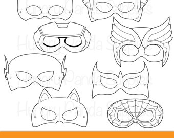 superhero masks etsy