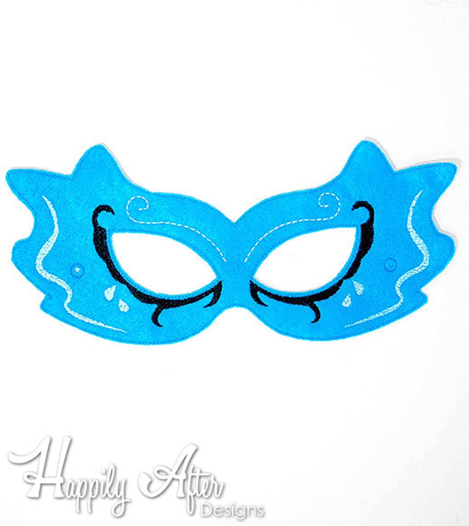 Masquerade Swirls Mask Embroidery Design Masquerade Mask Etsy