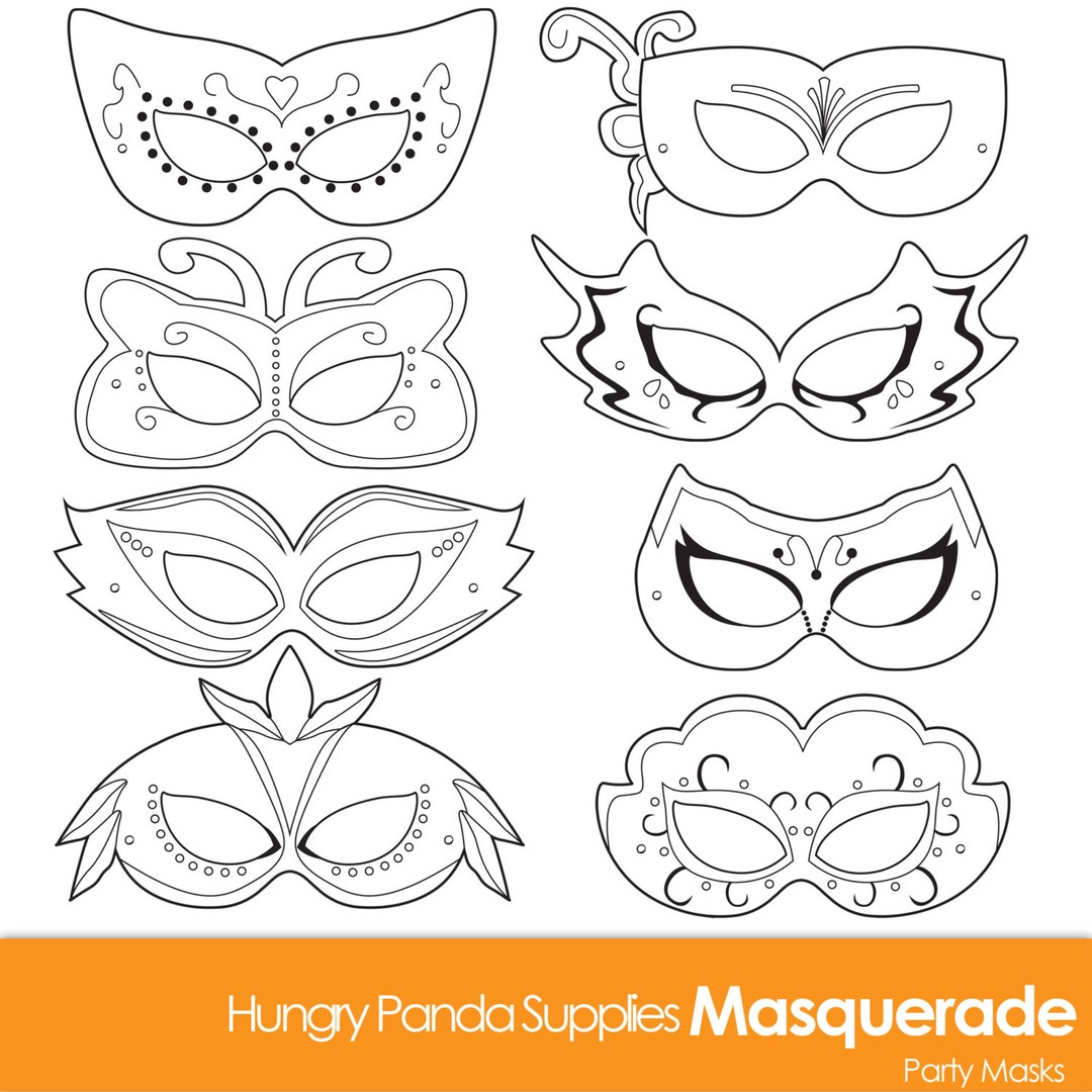 Masquerade Masks Masquerade Mask Printable Masquerade Mask