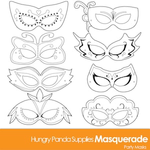 Maskerade Masken, Masquerade Maske, printable Maskerade Maske, Maskerade Kostüm