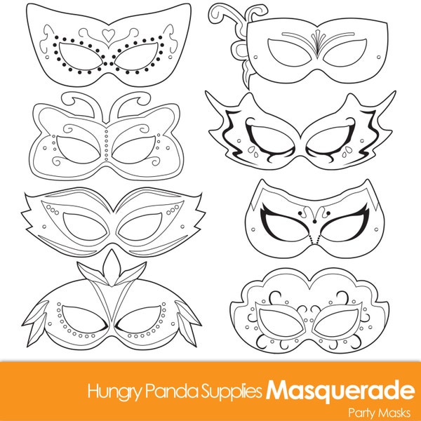 Masquerade Masks, masquerade mask, printable masquerade mask, masquerade costume