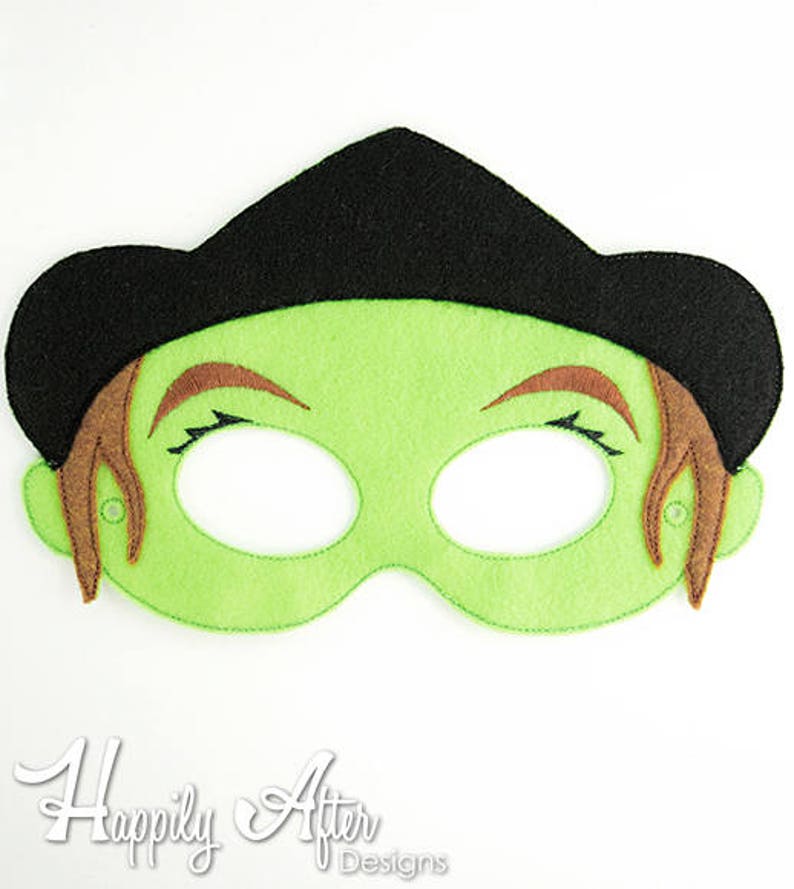 Wizard of Oz Mask Embroidery Design Pack Dorothy Mask Witch | Etsy