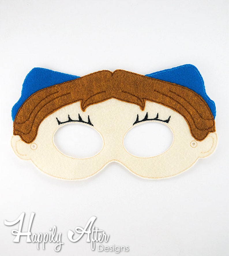 Peter Pan Mask Embroidery Design Pack Pan Mask Pan Costume - Etsy