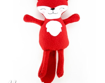 Fox Stuffie Stickerei Design, Fox, Stofftier, fox Maschine Stickerei, ITH Plushie, in den Reifen, Ith, gefüllt, Fuchs Softie, Wälder