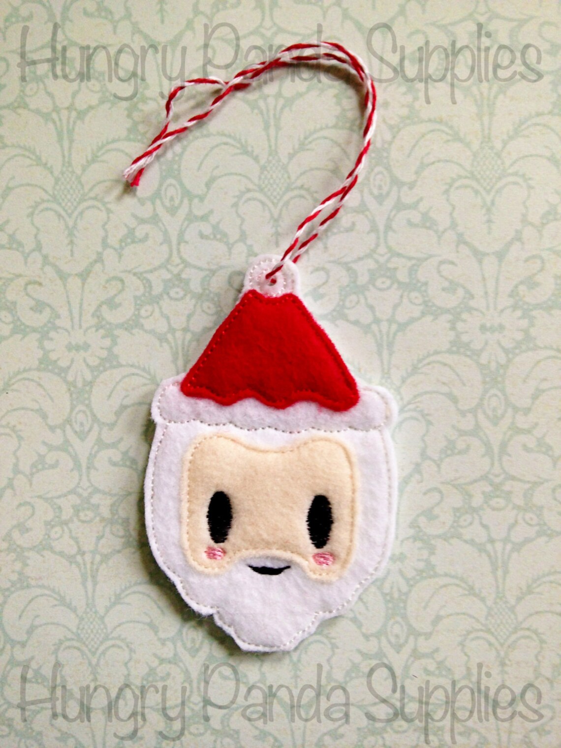 Santa Claus Feltie Embroidery Design Christmas Feltie Santa Etsy