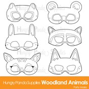 BIRD Animal Mask, Printable Paper Craft Template, Party Favor Pet ...