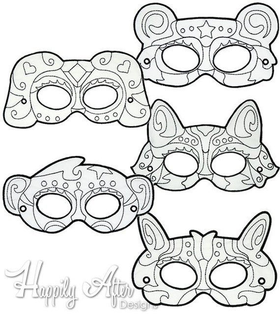 Coloriage Masques