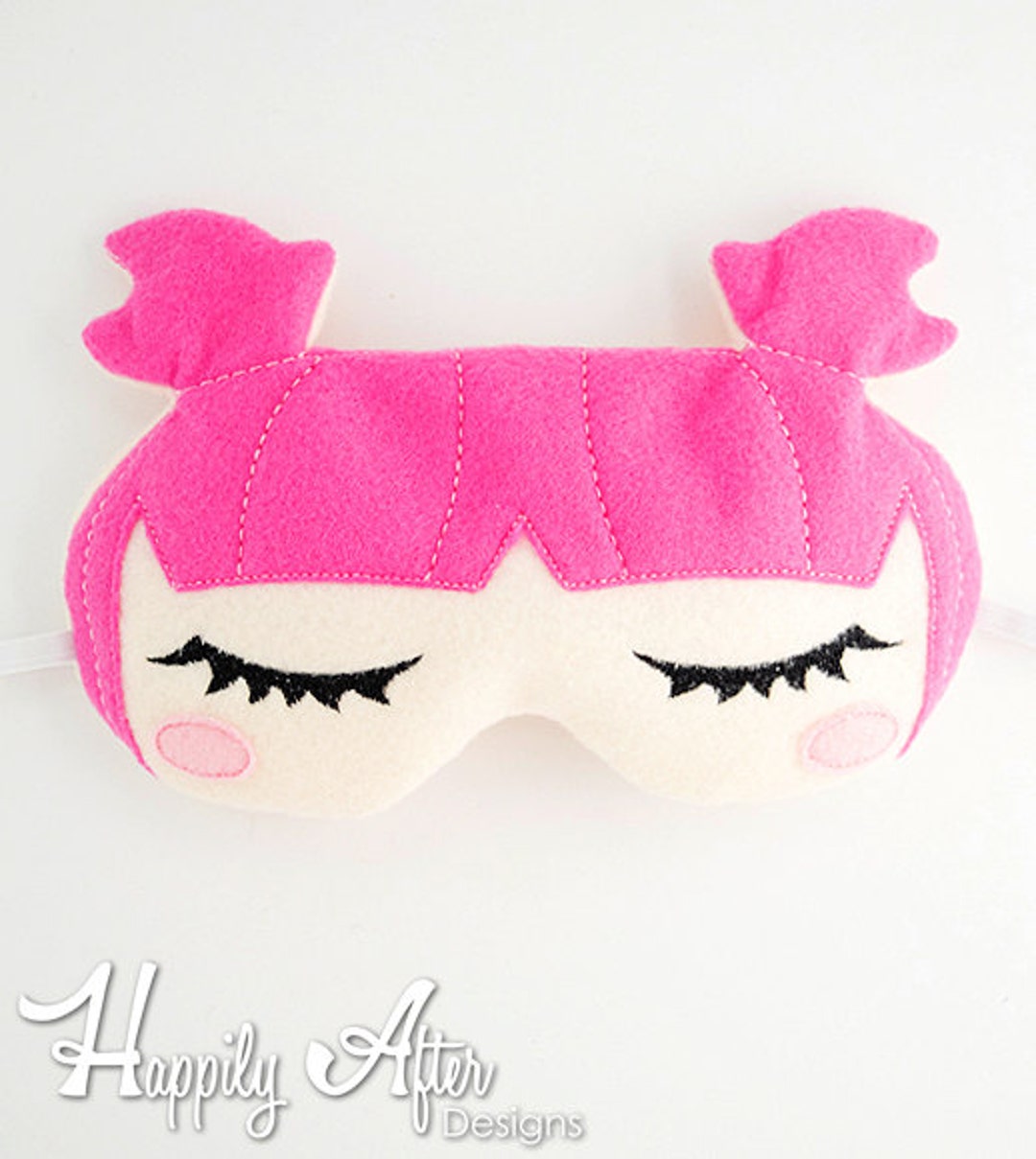 Sweet Dreamer Sleep Mask Embroidery Design, Kawaii Sleep Mask, Machine