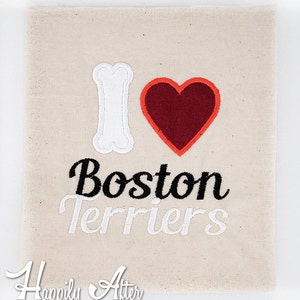 Boston Terrier Applique Embroidery Design, boston terrier applique, machine embroidery, applique, dog applique, boston embroidery design