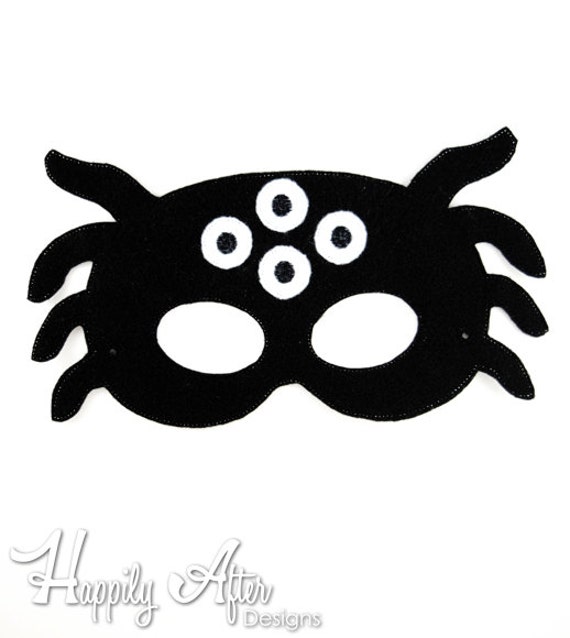 Borda de araña bordado diseño de máscara máscara de araña - Etsy España