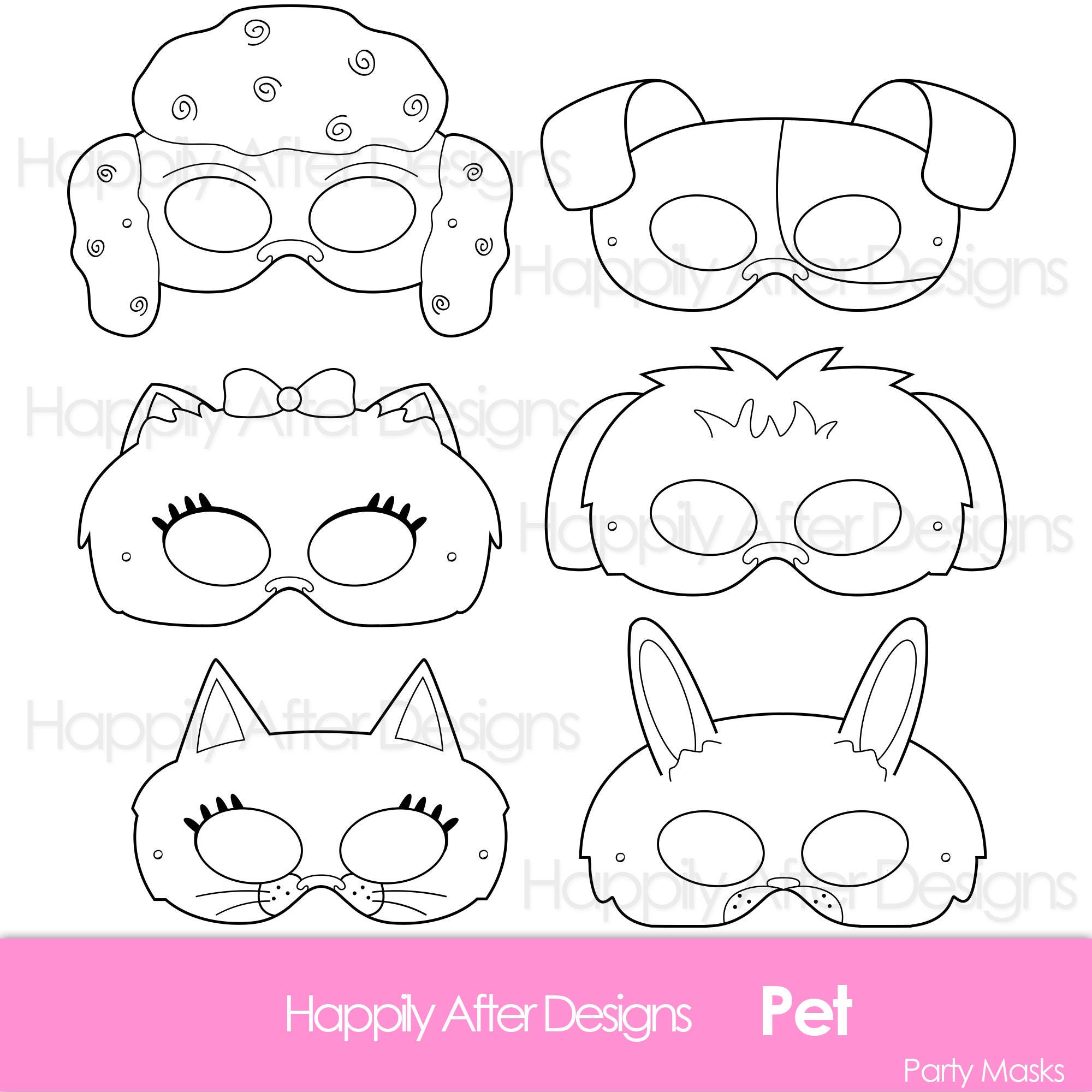 Pet Masks Printable
