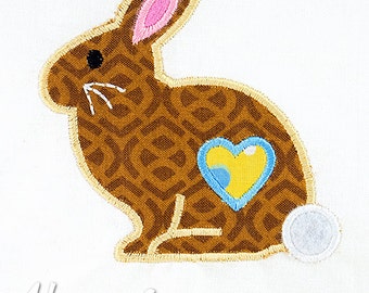 Bunny Heart Applique Embroidery Design, bunny applique, easter applique, machine embroidery, applique, bunny embroidery, spring embroidery