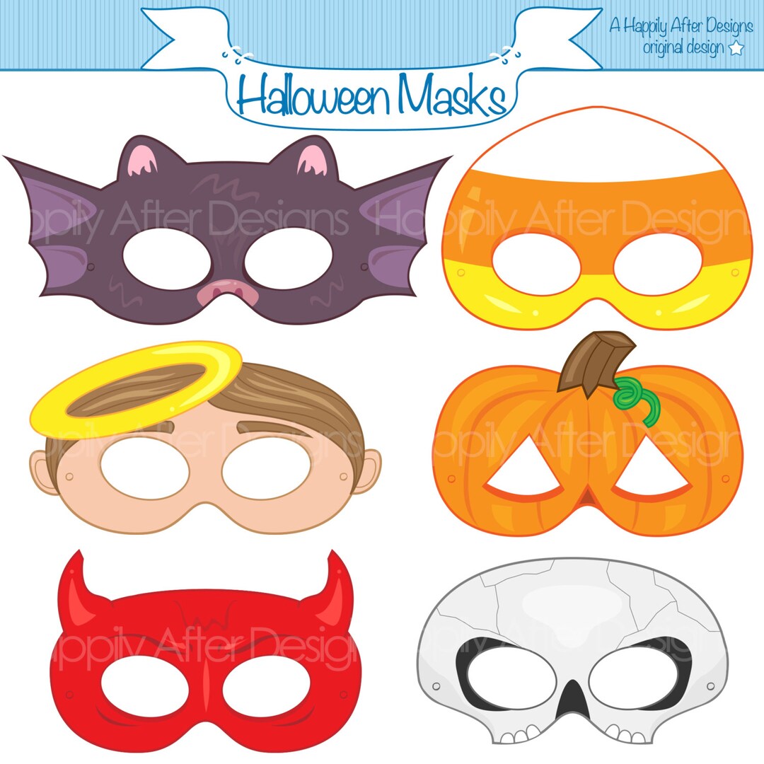 Halloween Printable Masks, Halloween Costume, Halloween Printable, Monster Masks, Bat Mask