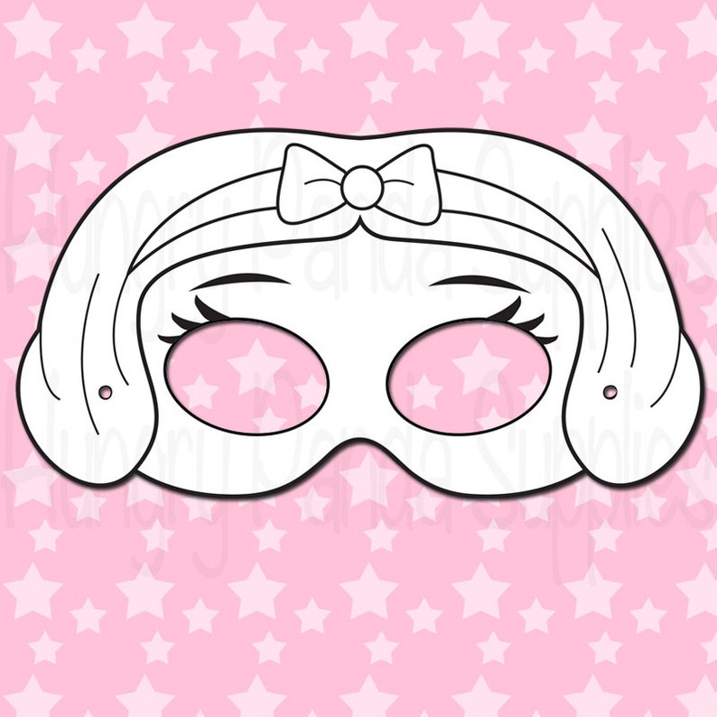 Snow White Printable Coloring Masks Snow White Dwarves - Etsy