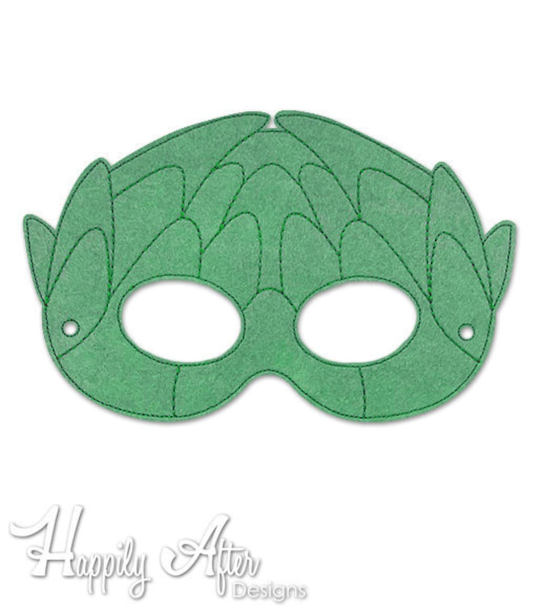 絵 「MASK」 Artichoke Mask Embroidery Design, Vegetable Mask, Machine