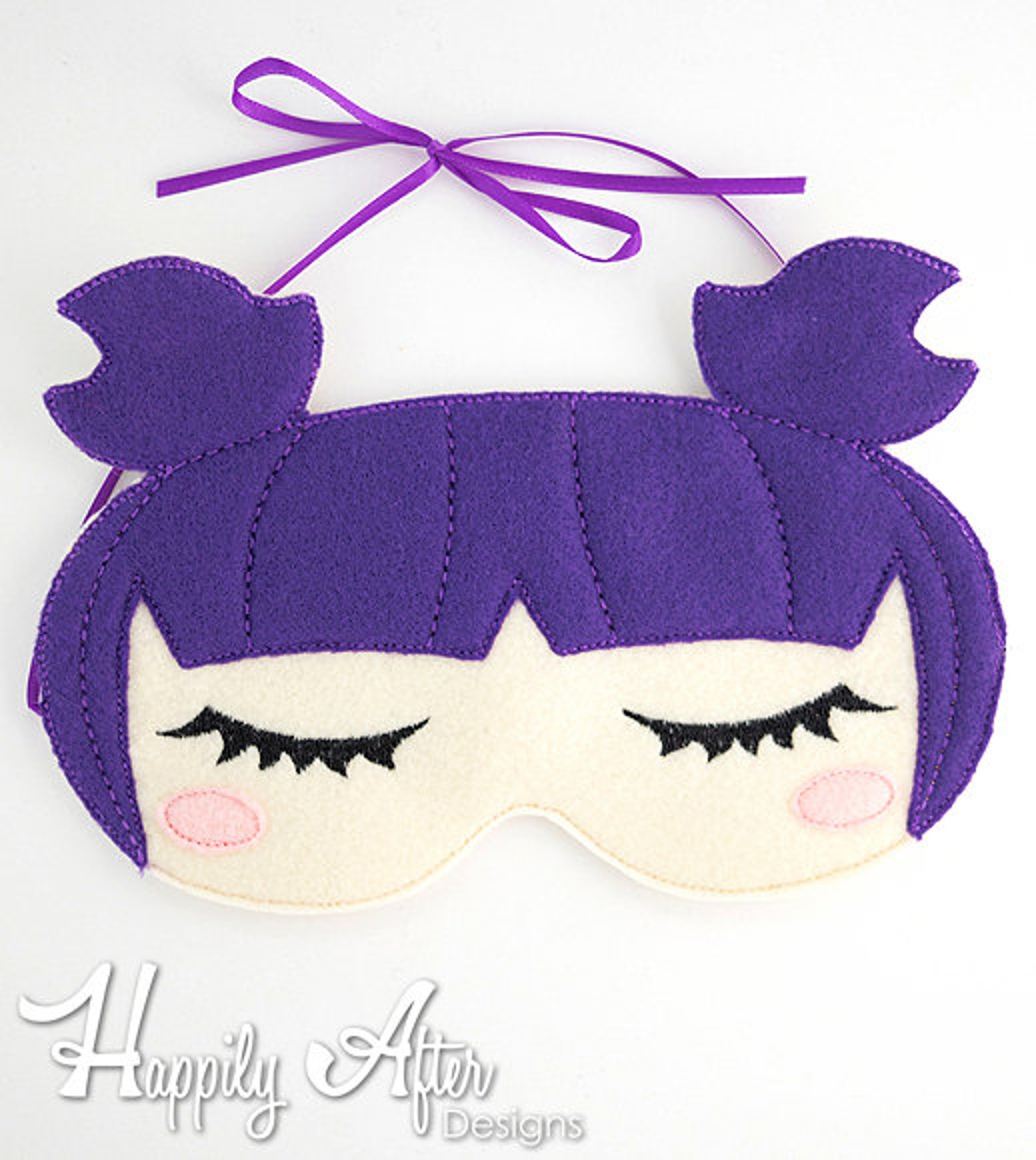 Sweet Dreamer Sleep Mask Embroidery Design kawaii sleep mask Etsy