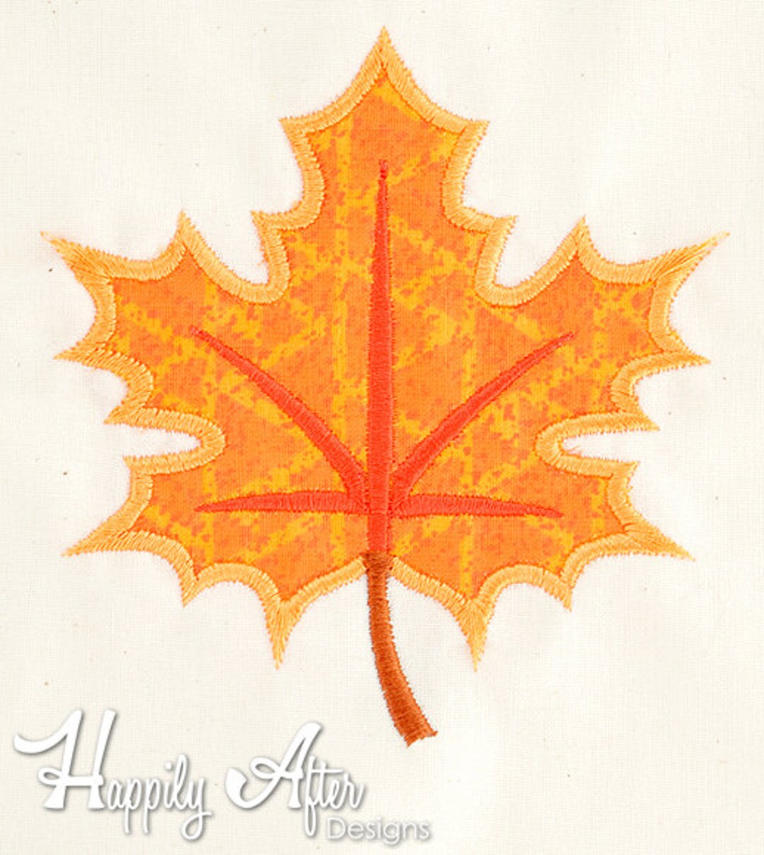 Leaf Applique Embroidery Design, Leaf Applique, Autumn Applique