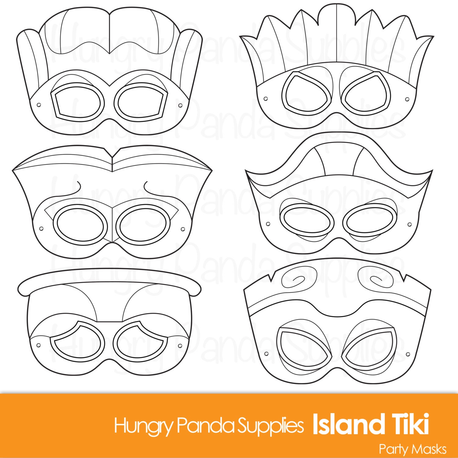 Printable Tiki Mask Template Printable Tiki Mask Template