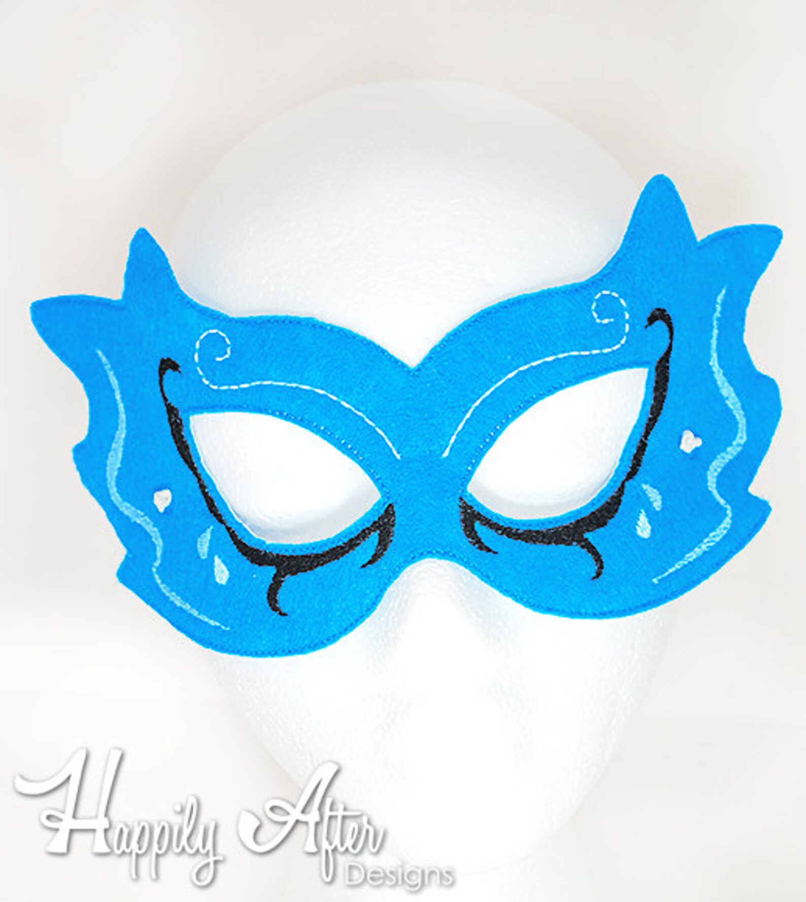 Masquerade Swirls Mask Embroidery Design Masquerade Mask Etsy