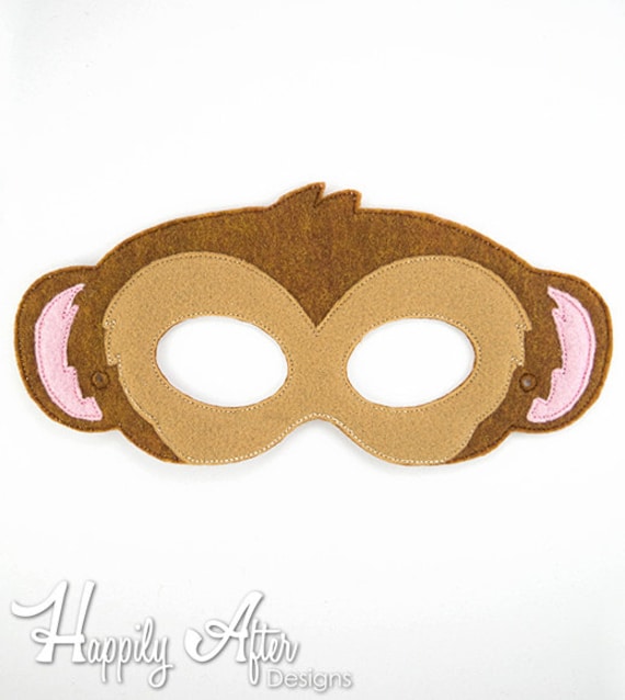 ballet voor de hand liggend Observatorium Masker borduurwerk ontwerp met aap aap masker machine - Etsy Nederland