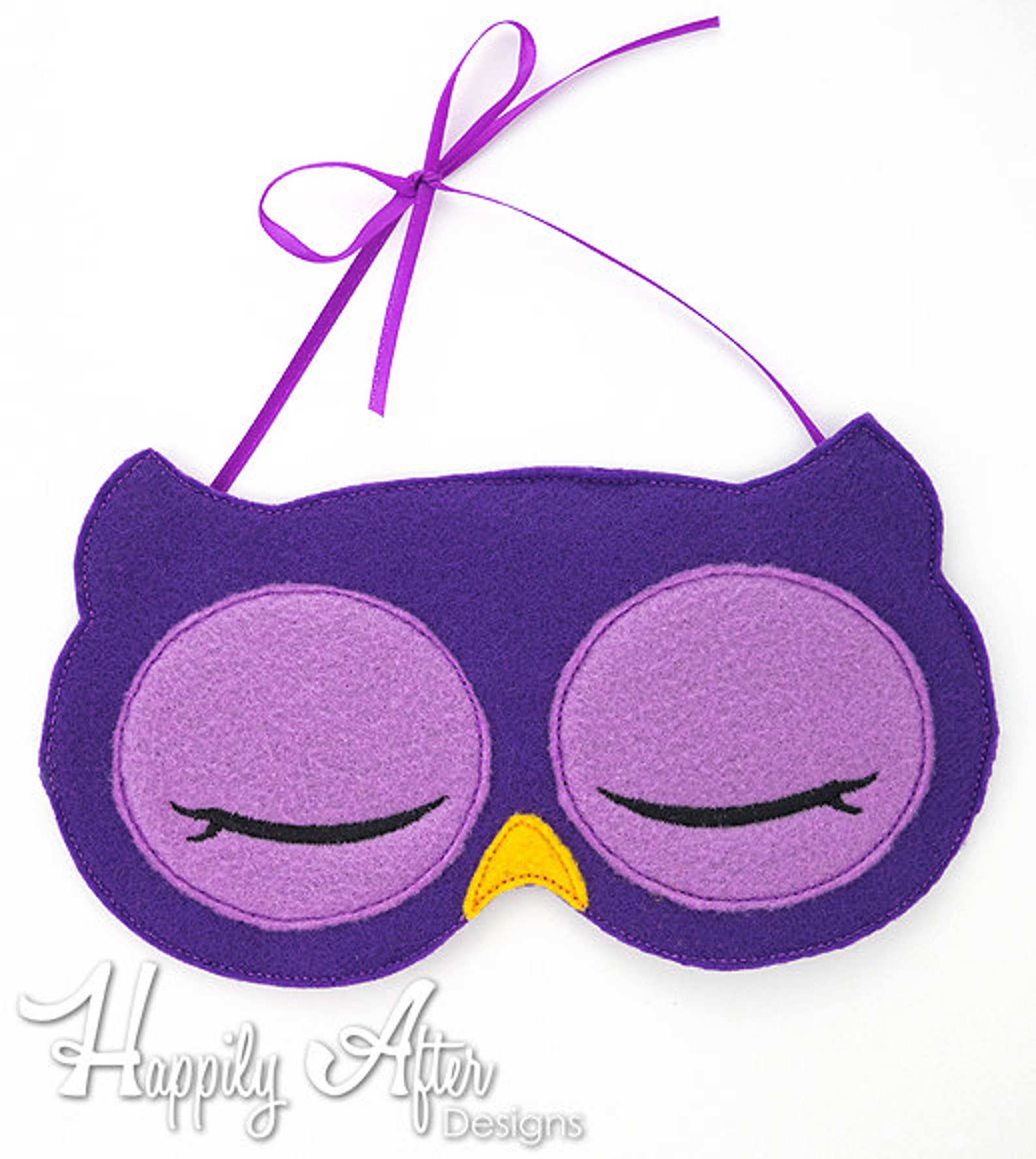Owl Sleep Mask Embroidery Design sleep mask machine Etsy