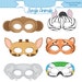 see more listings in the Printable Masks section