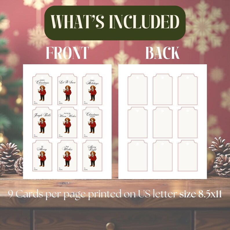 Beagle Labels Beagle Christmas Gift Tags – Printable Holiday Labels (PDF) - Etsy
