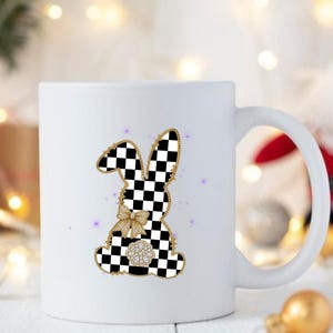 Checkered svg, Bunny Ears, Easter Bunny svg, Easter Sweatshirt, Easter Peeps, Easter Dtf, Easter Teacher Shirt, Patchwork png, Bunny Clipart