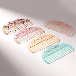 Custom Name Hair Comb, Vintage Acetate Comb, Personalized Gift for Her, Bridesmaid Gift, Wedding Gift, Birthday Gift for Women image 7