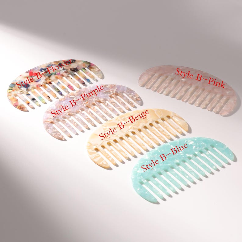 Custom Name Hair Comb, Vintage Acetate Comb, Personalized Gift for Her, Bridesmaid Gift, Wedding Gift, Birthday Gift for Women image 7