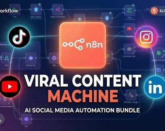 AI Social Media Automation | n8n Viral Content Templates (Digital Download)