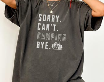Comfort Colors® Funny Camping Shirt, Nature Lover Tee, Summer Vacation Graphic Tee, Camp Trip Shirt, Gift for Outdoor Adventure Lover