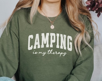 Camping Sweatshirt, Camp Life Sweater, Camping Crew Shirt, Nature Lover Gift, Outdoor Adventure Lover Shirt, Glamping RV Life Sweater