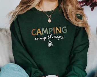 Camping Sweatshirt, Campfire Crewneck, Camping Crew Shirt, Nature Lover Gift, Outdoor Adventure Lover Shirt, Glamping RV Life Sweater