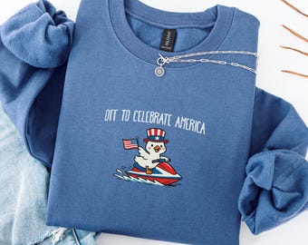 4th of July Silly Goose Sweatshirt, 250 Years Shirt, Patriotic Goose Top, 250th Anniversary, Independence Day Goose Shirt, America Sweater