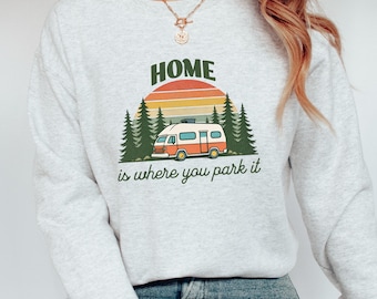 Camping Sweatshirt, Camp Life Shirt, Glamping RV Life Sweater, Retro Outdoor Adventure Shirt, Family Camping Trip Sweater, Nature Lover Gift